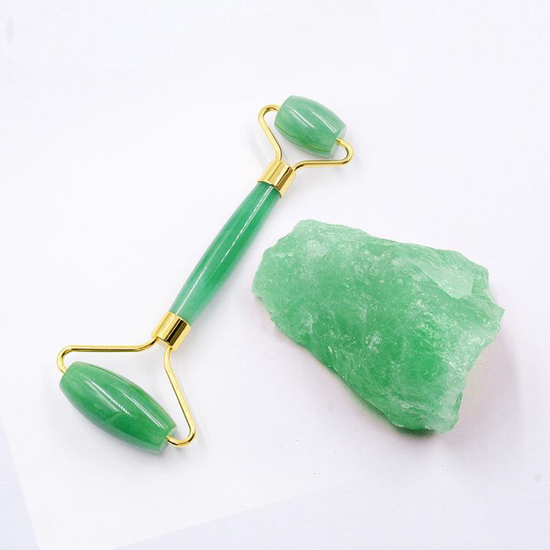 Jade Facial Roller - Background - Use on the face - ZAQ Skin & Body