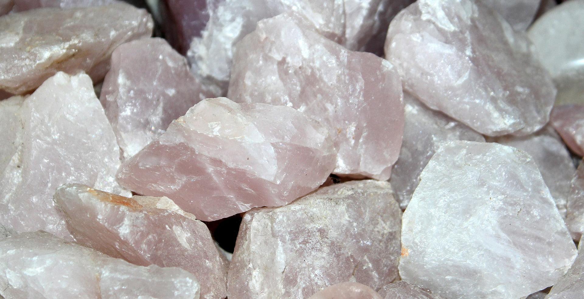 Rose Quartz Facial Roller - Background - Use on the face - ZAQ Skin & Body