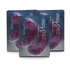 Three packages of purple eye mask