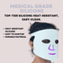 ZAQ Noor LED red light mask device with flexible silicone design