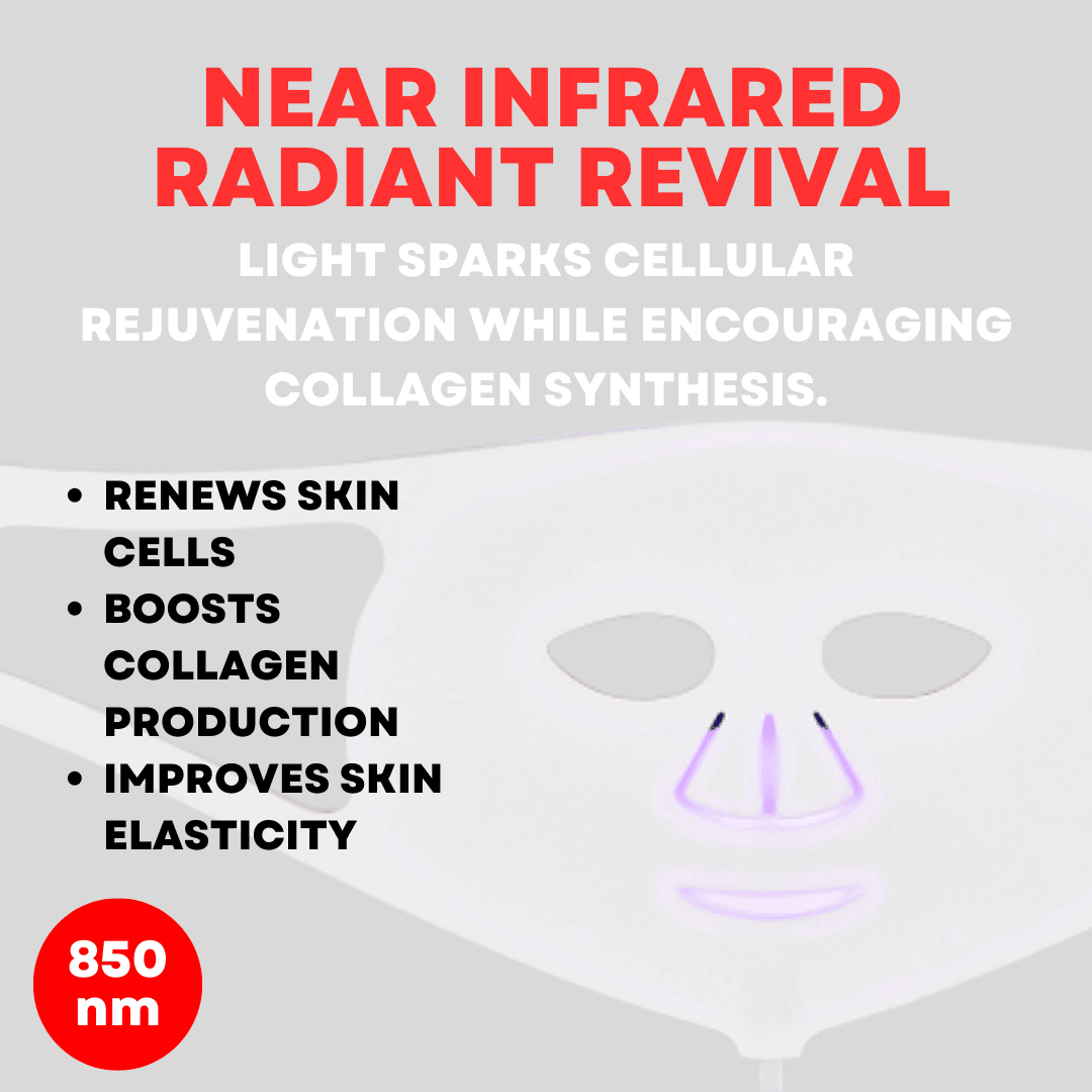 Infrared LED Light Therapy Mask - Penetrates deeply to reduce inflammation