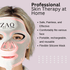 Woman wearing ZAQ Noor red light therapy mask for anti-aging and acne