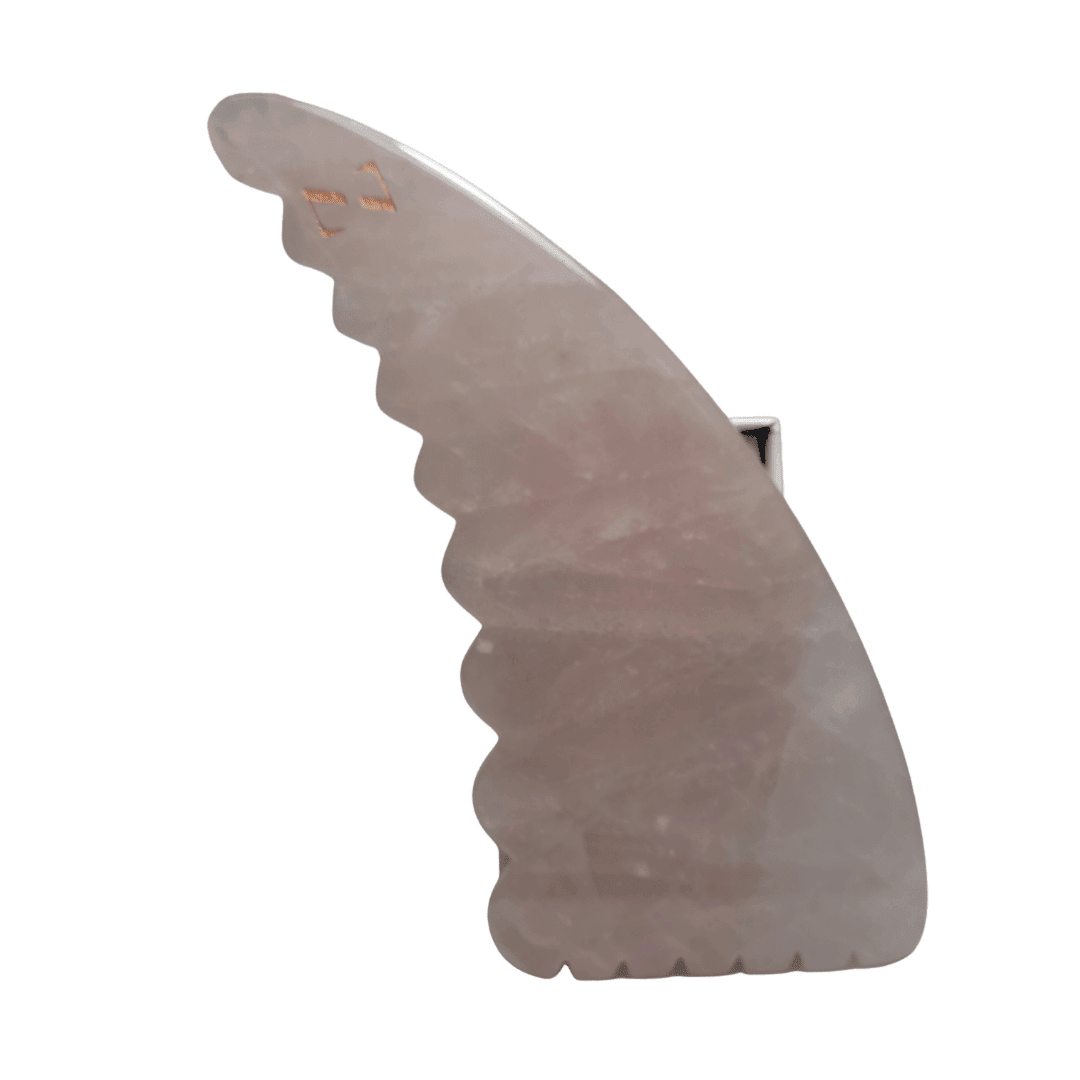 ROSE QUARTZ BODY/FACE GUA SHA MASSAGE TOOL - ZAQ