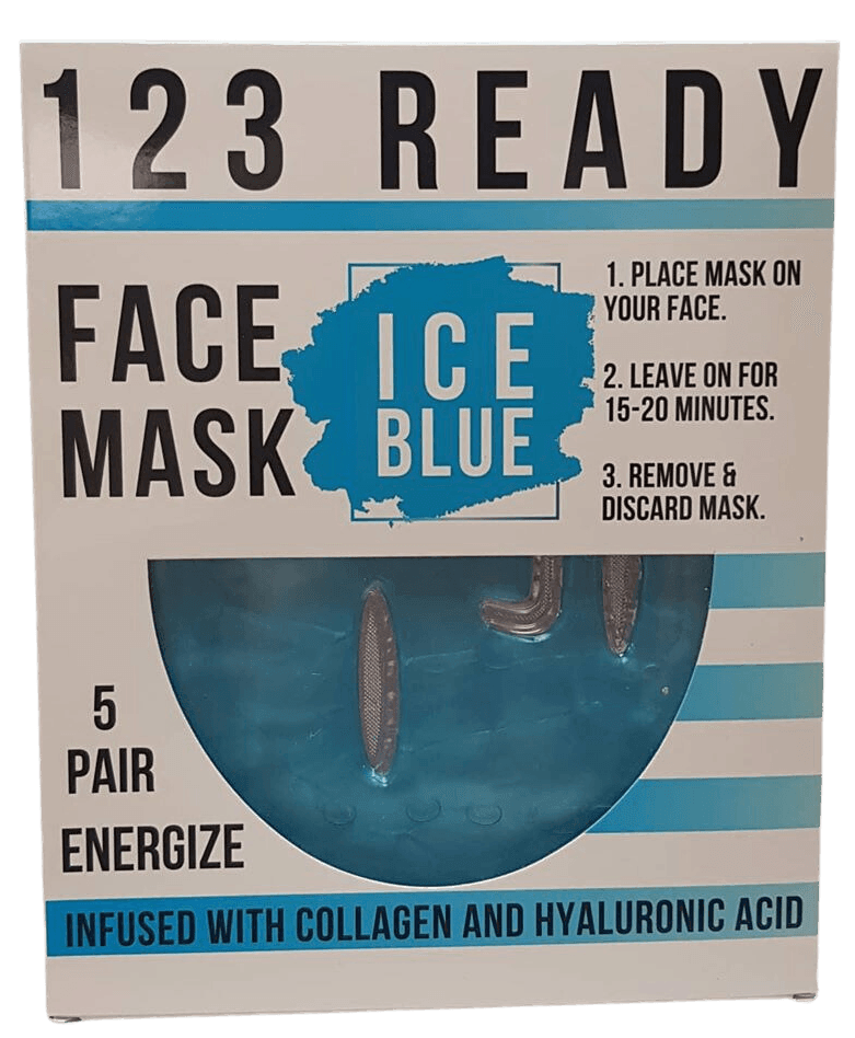 Ice Blue Gel Face Mask 5 Pc - ZAQ