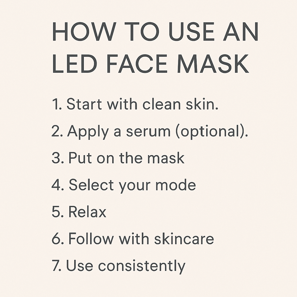 How to Use an LED Face Mask at Home for Glowing, Clearer Skin