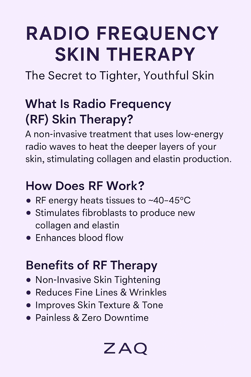 🔥 Radio Frequency Skin Therapy: The Secret to Tighter, Youthful Skin