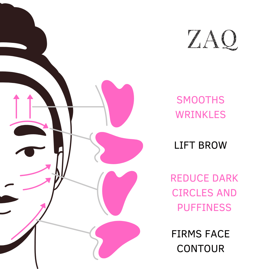 ROSE QUARTZ GUA SHA BOARD - ZAQ