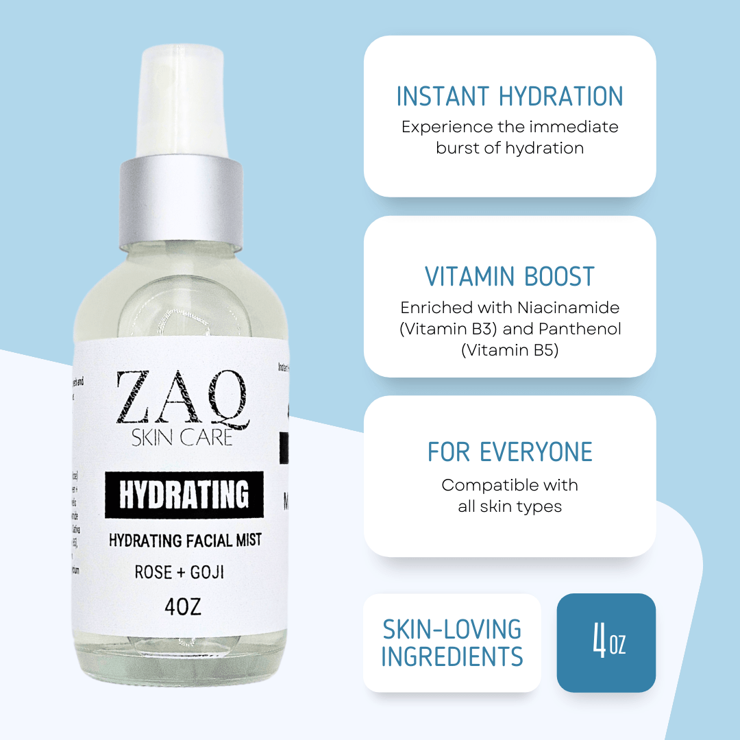 ZAQ Hydrating Rose + Goji Facial Mist - ZAQ