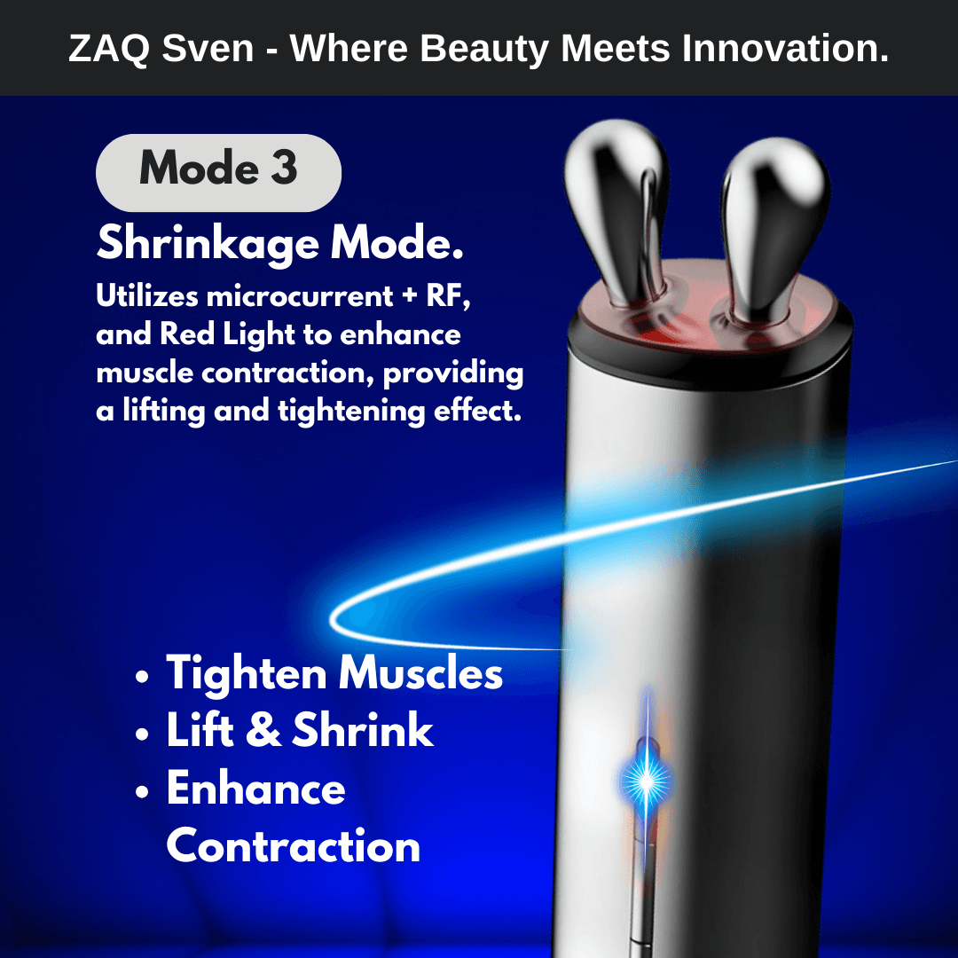 ZAQ SVEN RF, Microcurrent, Red Light, and 3D Massage - ZAQ