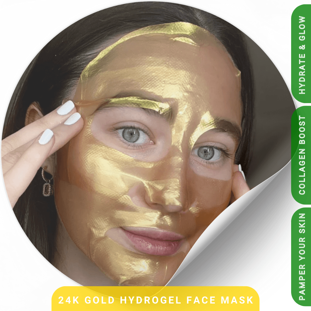 Hydrogel 24K Gold Face Mask | Hyaluronic Acid, Vitamin C and E – ZAQ