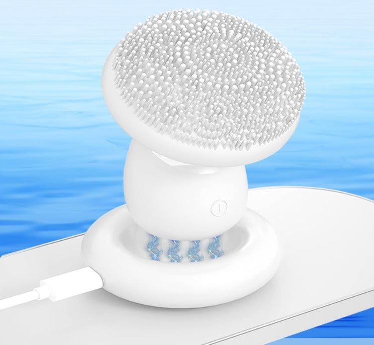 Vera Waterproof Facial Cleansing Brush with Pulse Acoustic Wave Vibration, and Magnetic Beads