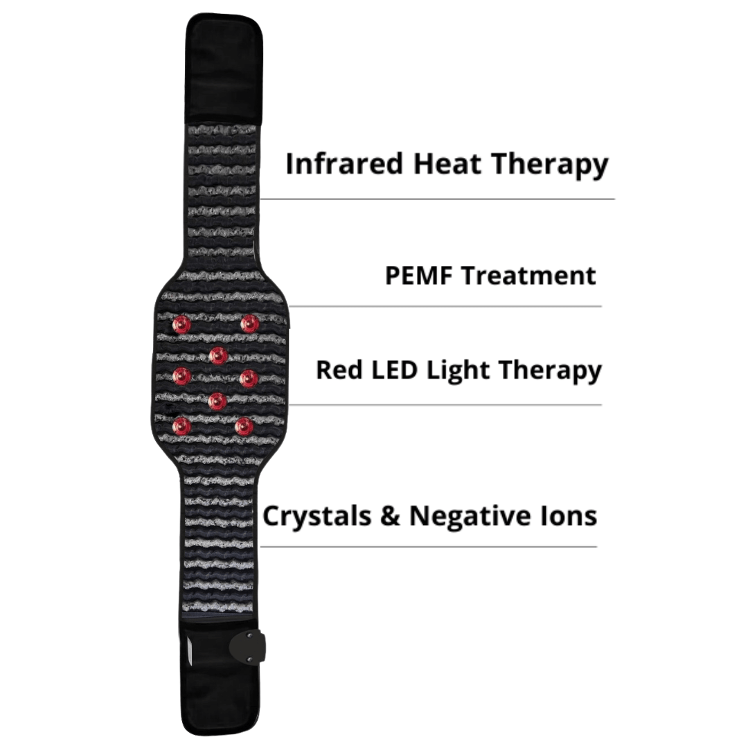 VitalityWave Pro: The Ultimate Multifunctional Infrared Heat, PEMF, and Red LED Light Belt for Enhanced Wellness and Relaxation - ZAQ Skin & Body