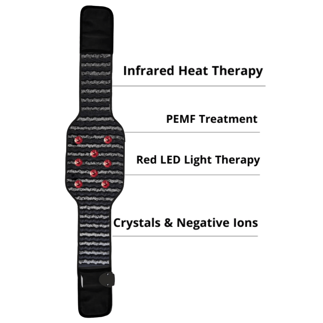 VitalityWave Pro Multifunctional Infrared Heat, PEMF Belt for Enhanced Wellness and Relaxation - ZAQ