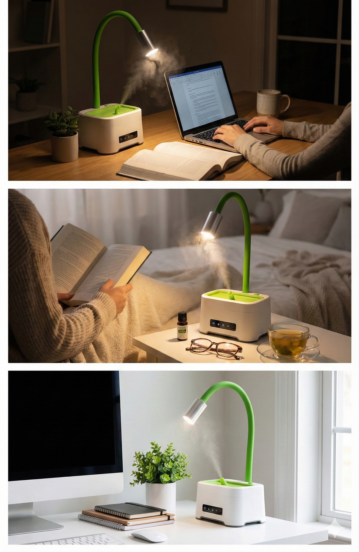 Lumin Aromatherapy Diffuser Ultrasonic Mist LED Lamp & Humidifier for Relaxation and Aromatherapy