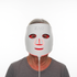 Person wearing a ZAO LED face mask on a white background