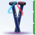 ZAQ Zayn Red & Blue LED Light with Microcurrent, Heat and Vibration Wand