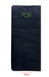 Black yoga mat with ZAO logo on a white background