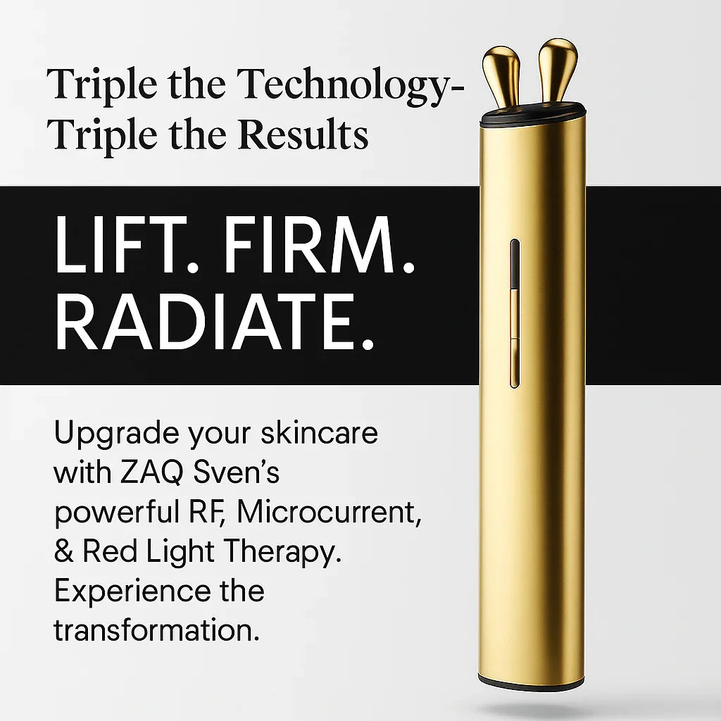 ZAQ Sven RF Microcurrent Device | Red Light Therapy & Anti-Aging Skincare