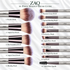 Makeup Brushes Foundation Powder Concealers Eye Shadows Makeup Set with LED light Mirror 14 Pcs Mini Makeup Brushes