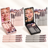 ZAQ 14-Piece Mini Makeup Brush Set with LED Light Mirror