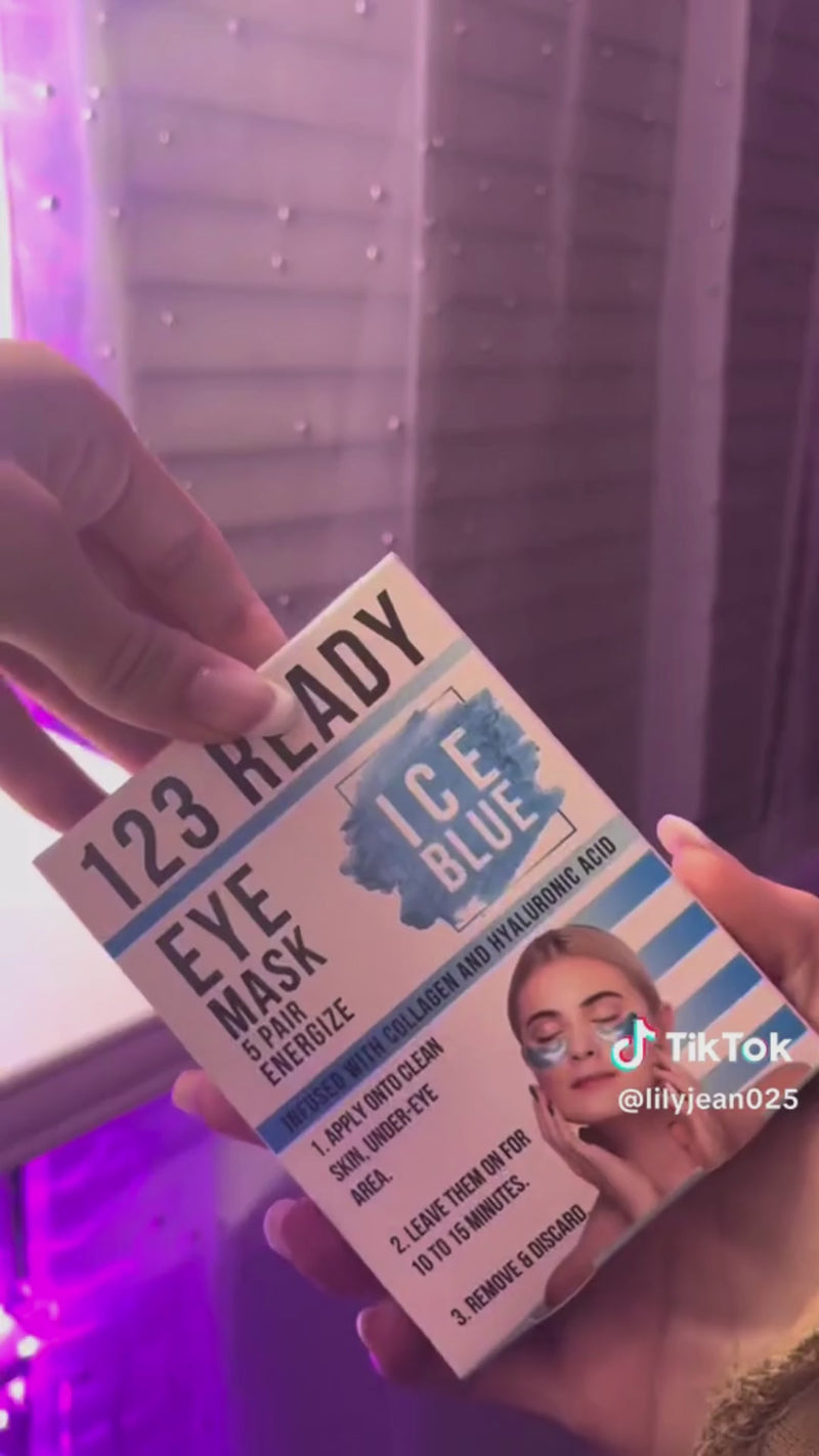 123 Ready ICE BLUE ENERGIZE GEL EYE PATCHES