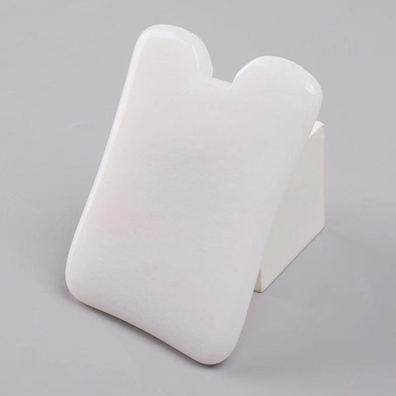 White Jade Gua Sha Concave Shaped - ZAQ