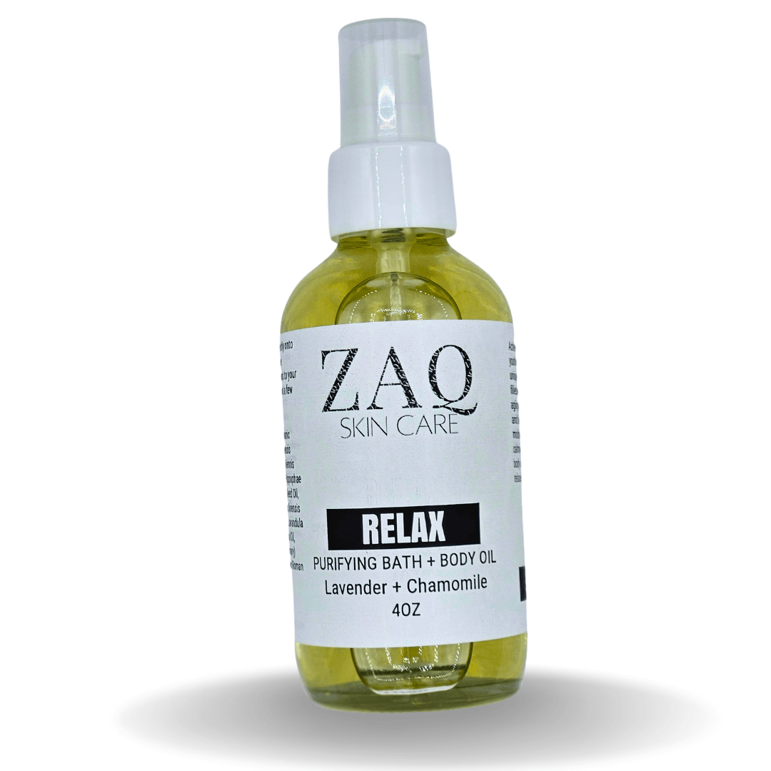 Calming Massage Body Oil - Lavender + Chamomile - ZAQ