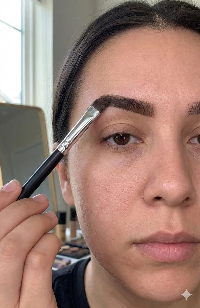 ANGLED LINER/BROW EYEBROW BRUSH