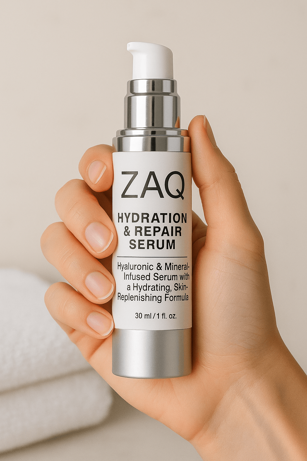 ZAQ Hydration & Repair Serum | Hyaluronic & Mineral-Infused Skincare