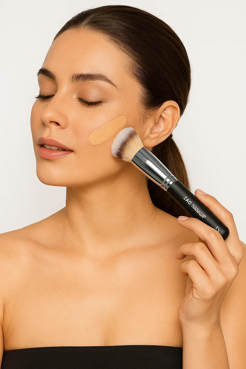 women ANGLED ROUNDED FOUNDATION BRUSH
