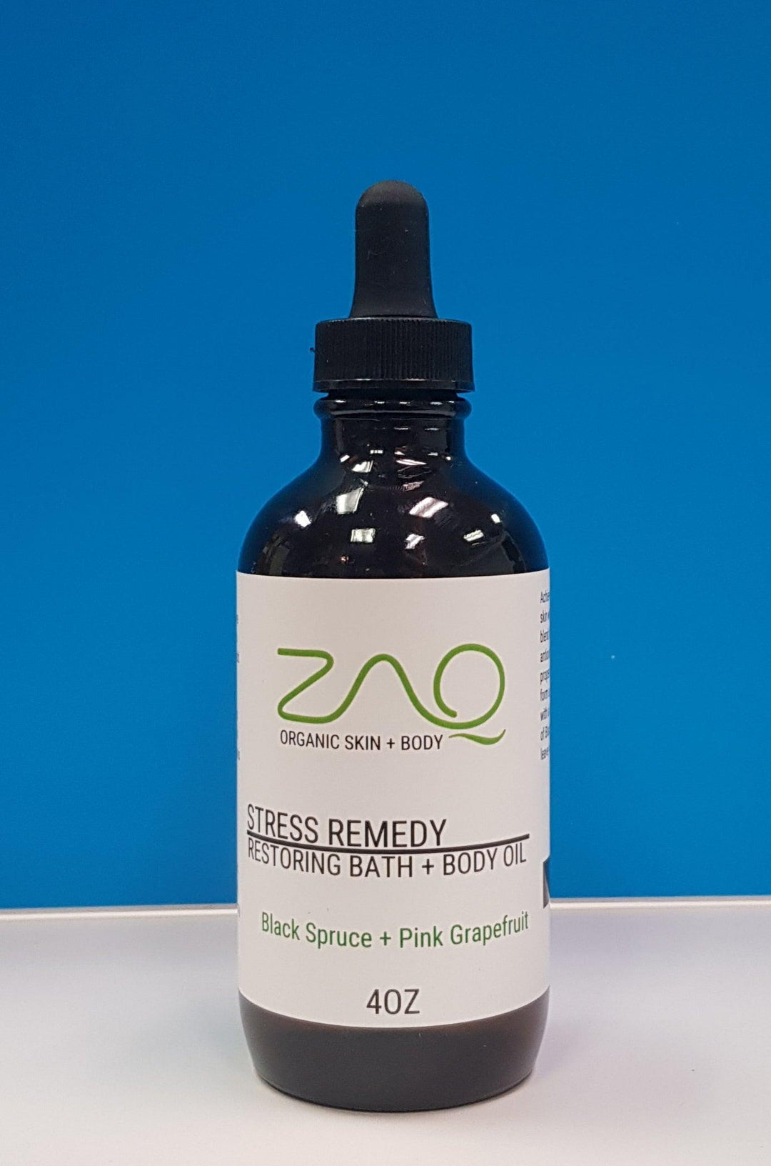 Restoring Massage Body Oil - STRESS REMEDY - Black Spruce + Pink Grapefruit - ZAQ