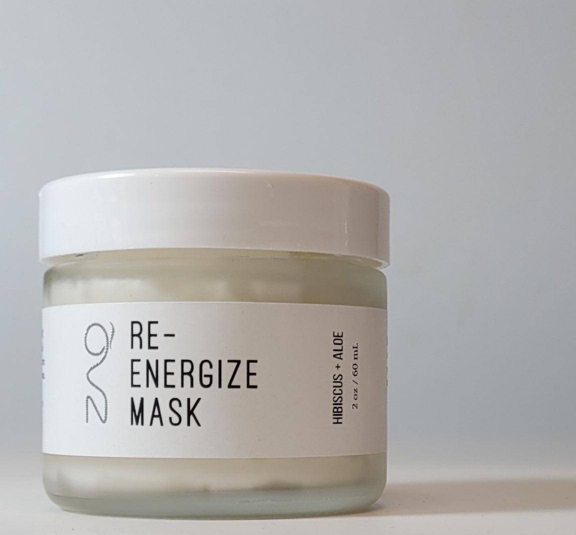 Re-Energize Mask - Hibiscus + Aloe - ZAQ Skin & Body