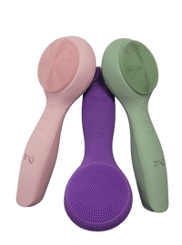 IUV Sonic LED Red/Blue Silicone Thermo Cleansing Brush with Microcurrent - ZAQ