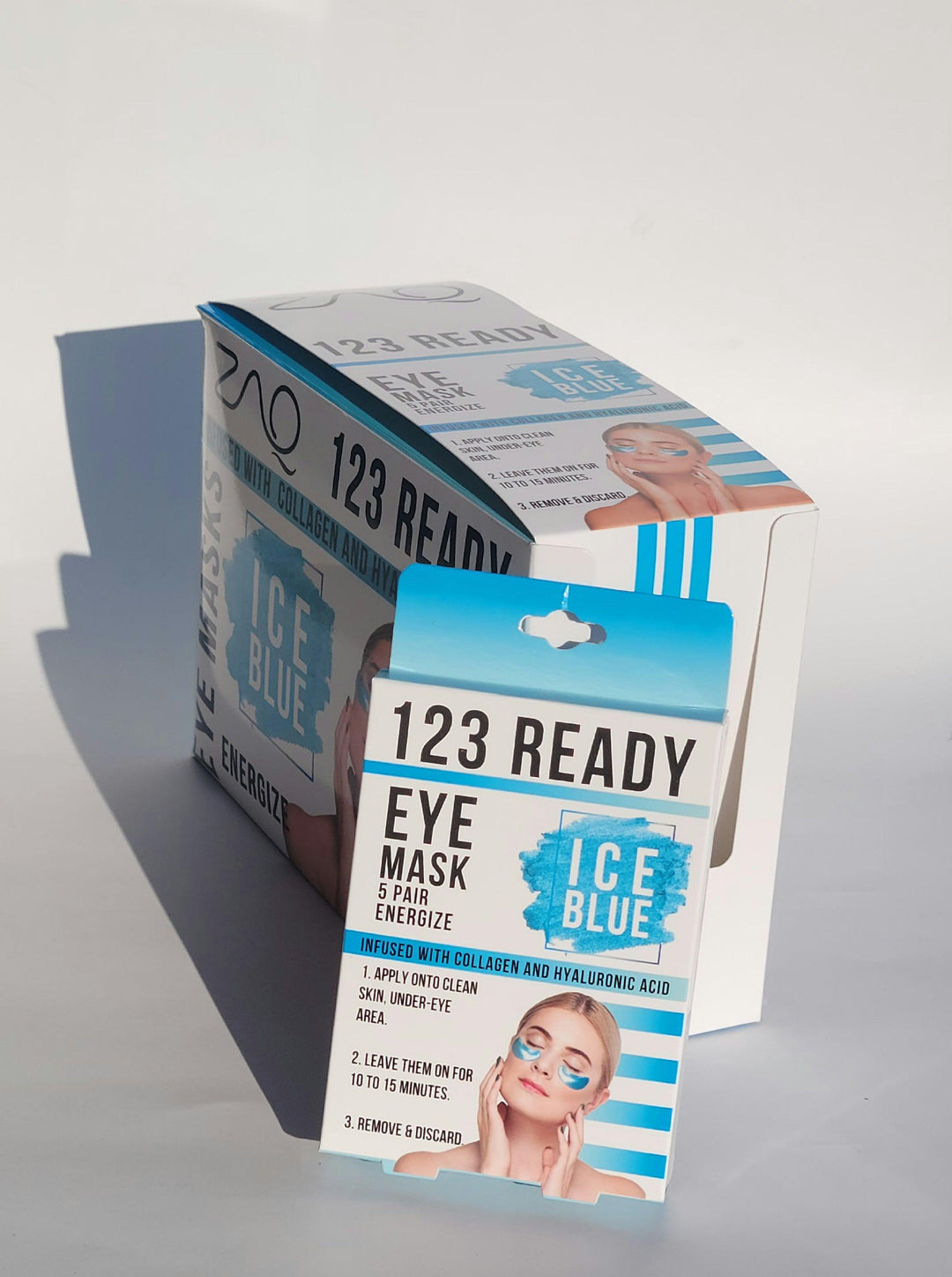 123 Ready ICE BLUE ENERGIZE GEL EYE PATCHES - ZAQ