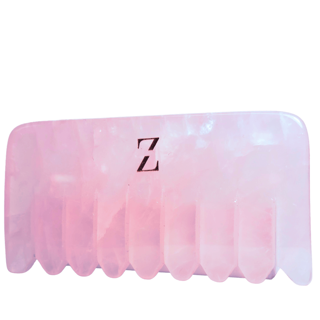 Rose Quartz Hair Comb - ZAQ Skin & Body