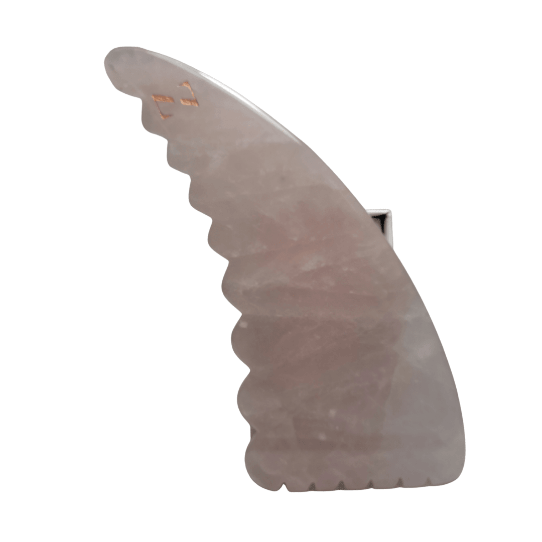 ROSE QUARTZ BODY/FACE GUA SHA MASSAGE TOOL - ZAQ