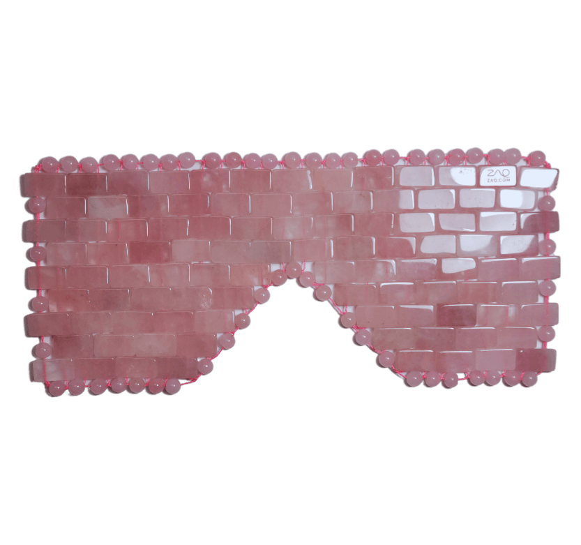 ROSE QUARTZ EYE MASK - Handmade - ZAQ