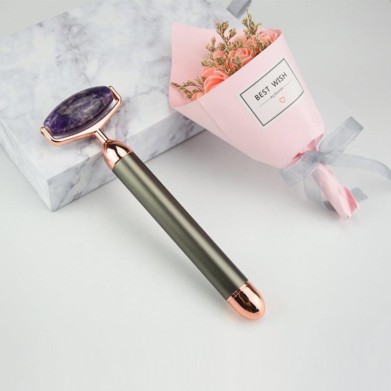 ZAQ Roll-On Amethyst W-Sonic Vibrating Face Roller ZAQ Roll-On Amethyst W-Sonic Vibrating Face Roller