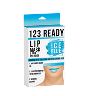 123 Ready ICE BLUE ENERGIZE GEL LIP PATCHES 5PC - ZAQ