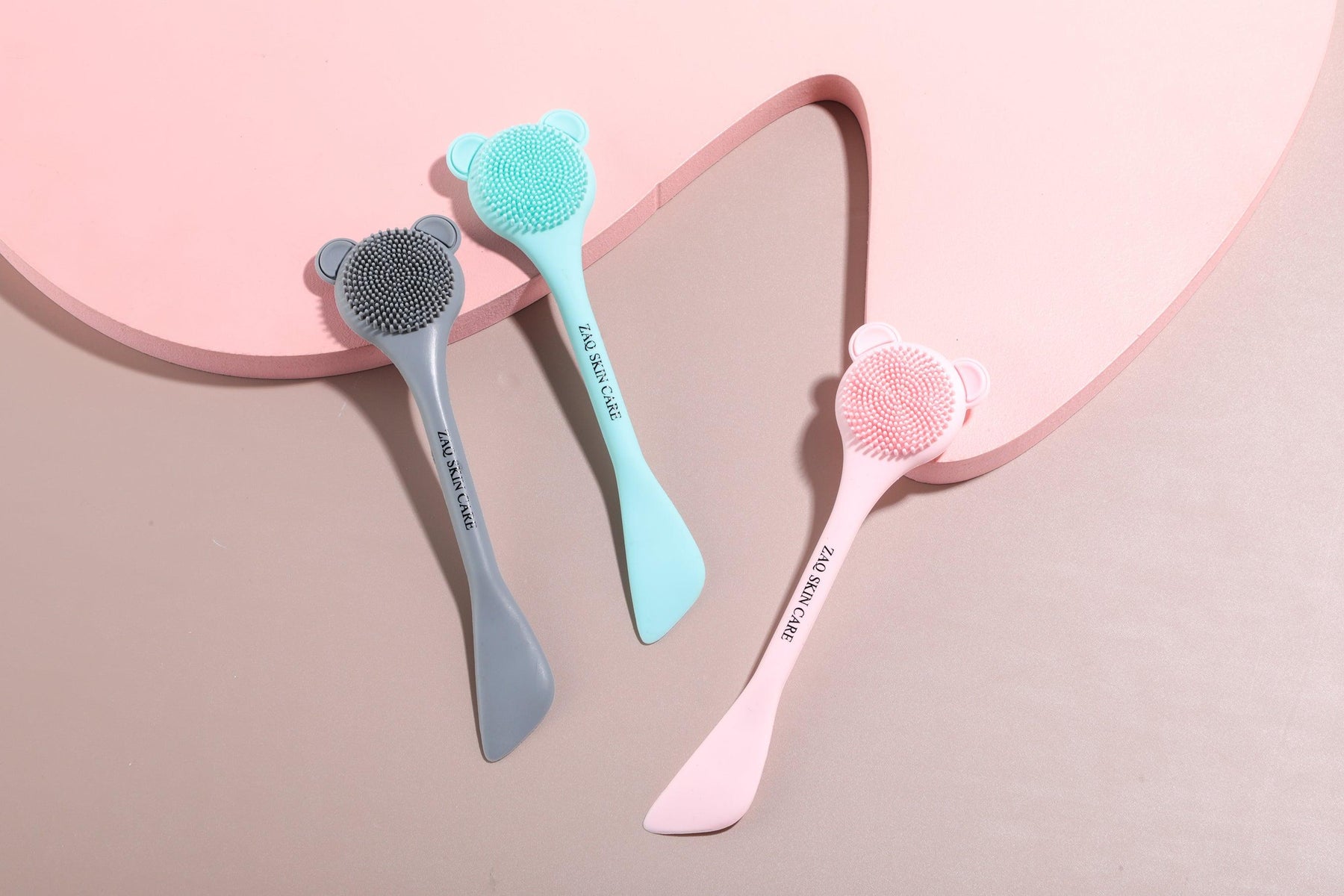 Silicone Facial Fan Brush — Lotus Moon Skin Care