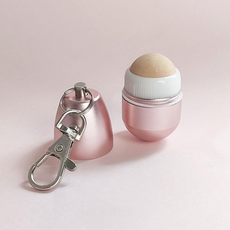 Key Chain Washable Face Oil Absorbing Volcanic Stone Roller - ZAQ