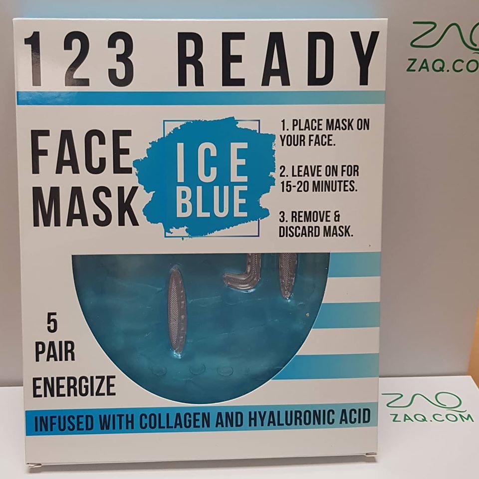 Ice Blue Gel Face Mask 5 Pc - ZAQ