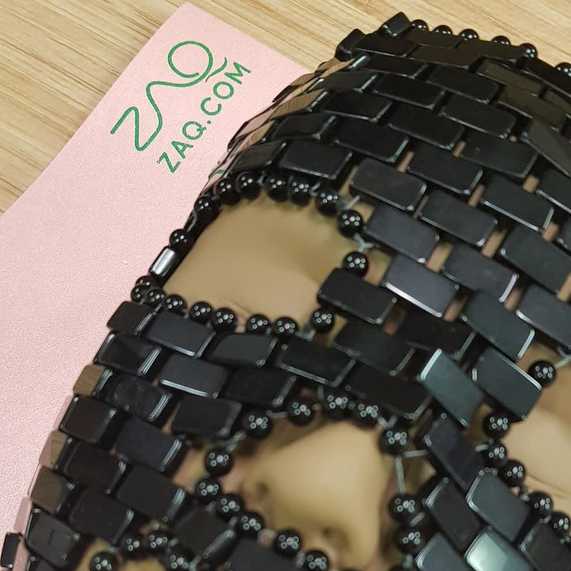 ZAQ Black Obsidian FACE MASK - Handmade
