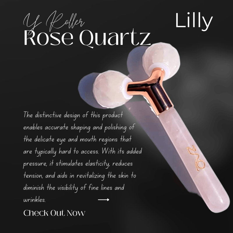 Lilly Rose Quartz Relief Facial Roller