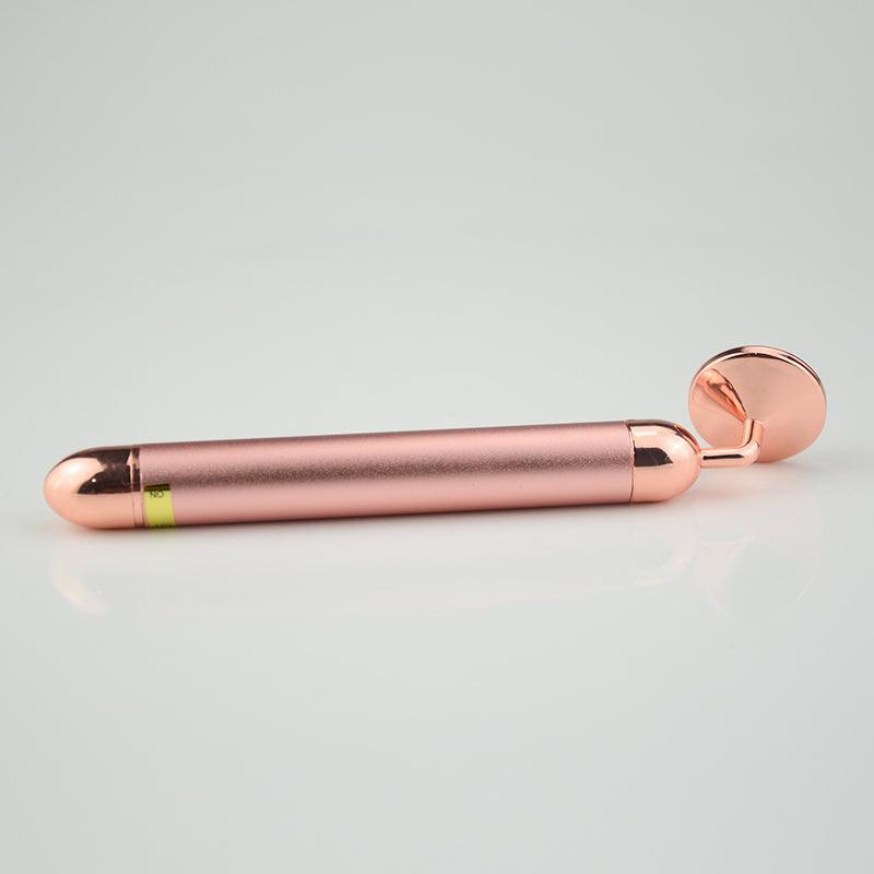 ZAQ MOON Roll-On Rose Quartz W-Sonic Massaging Vibrating Face Roller ZAQ MOON Roll-On Rose Quartz W-Sonic Massaging Vibrating Face Roller
