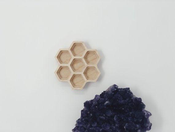 Essential Oils Honeycomb Holder for 15ml or 5ml Bottles - Handmade - ZAQ Skin & Body