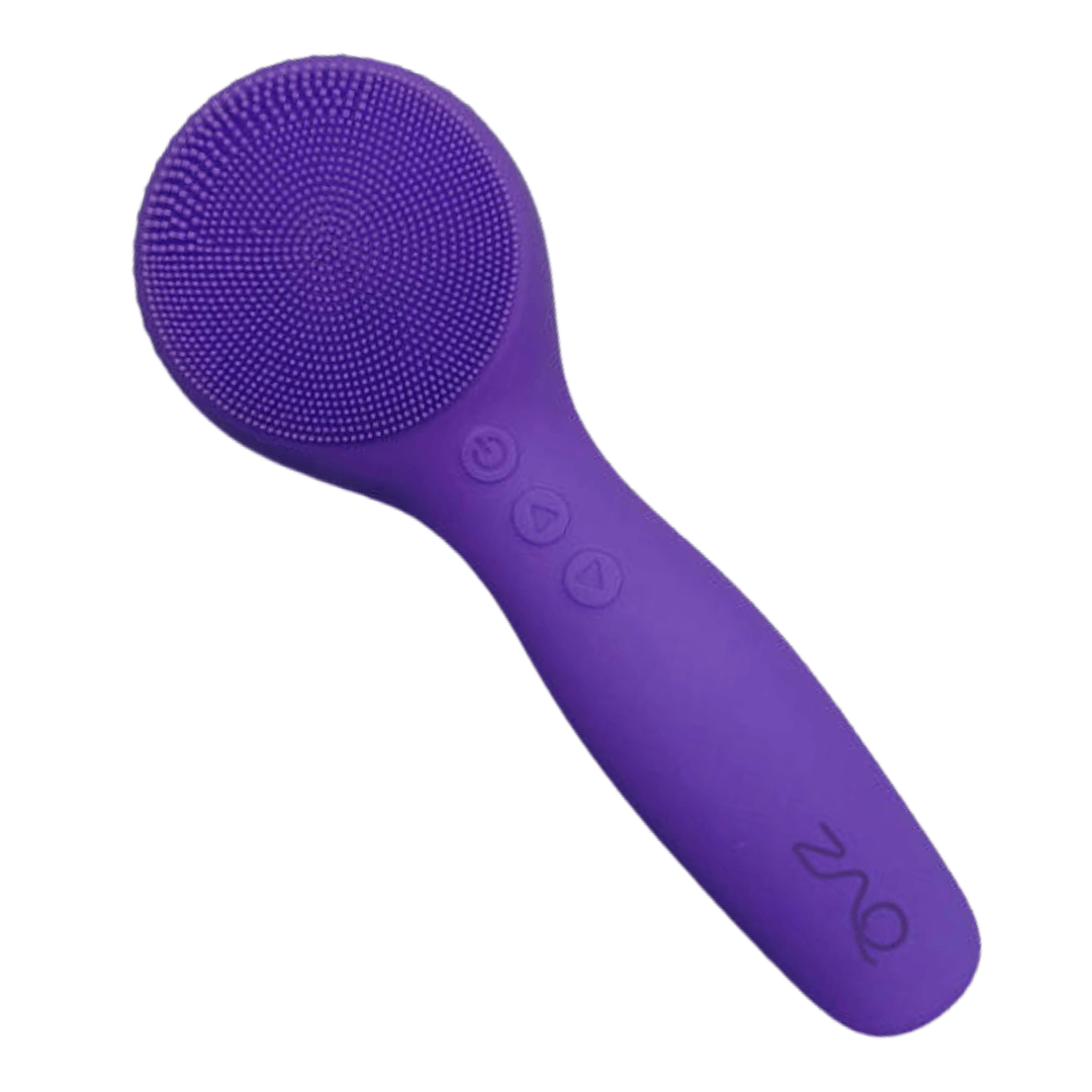 IUV Sonic LED Red/Blue Silicone Thermo Cleansing Brush with Microcurrent - ZAQ