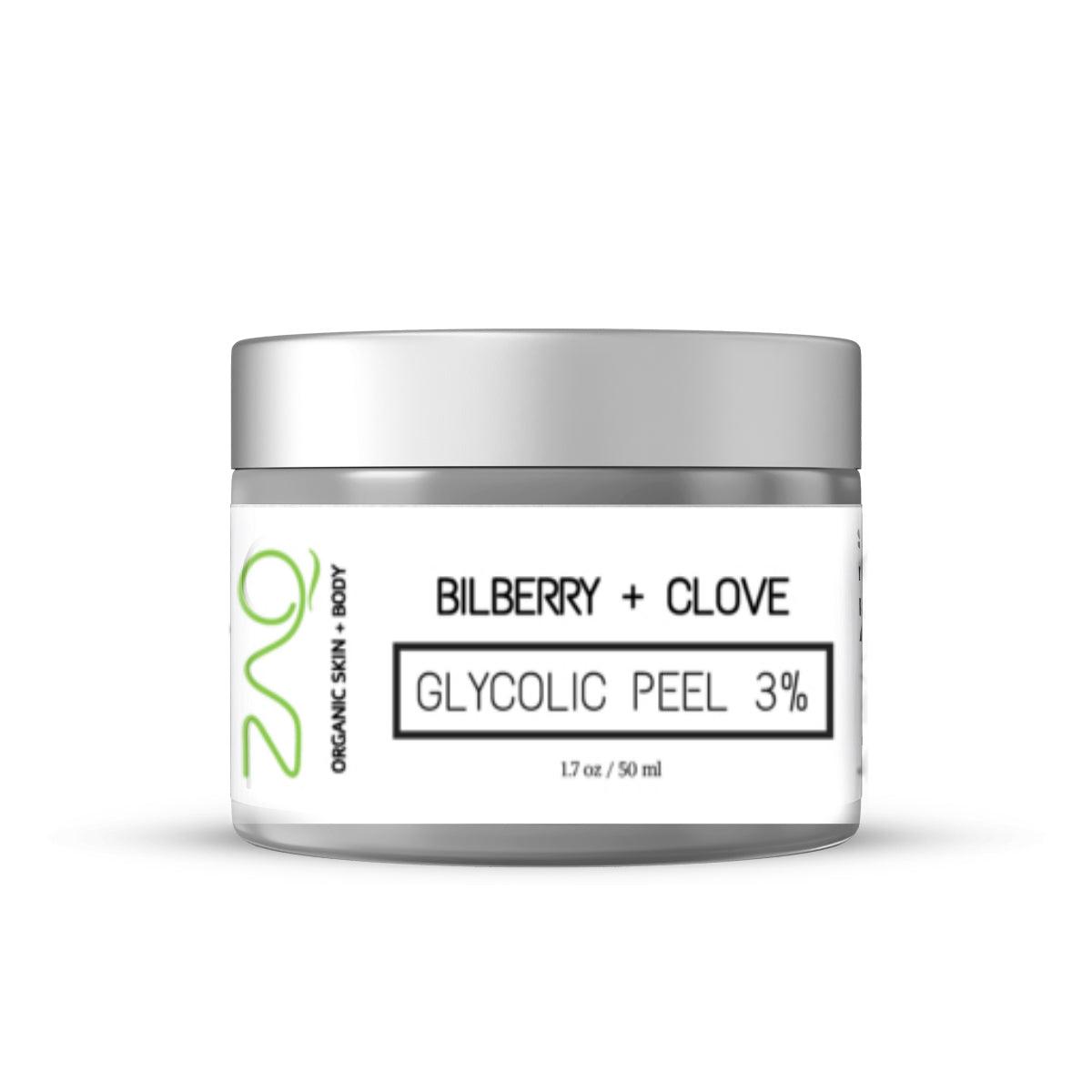 ZAQ Organic Glycolic Peel 3% - Bilberry + Clove + Pumpkin - ZAQ Skin & Body