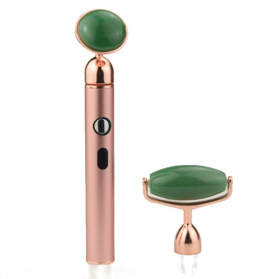 ZAQ Sana Jade USB Rechargeable Vibrating Changeable Face Rollers - 3 Speed - ZAQ