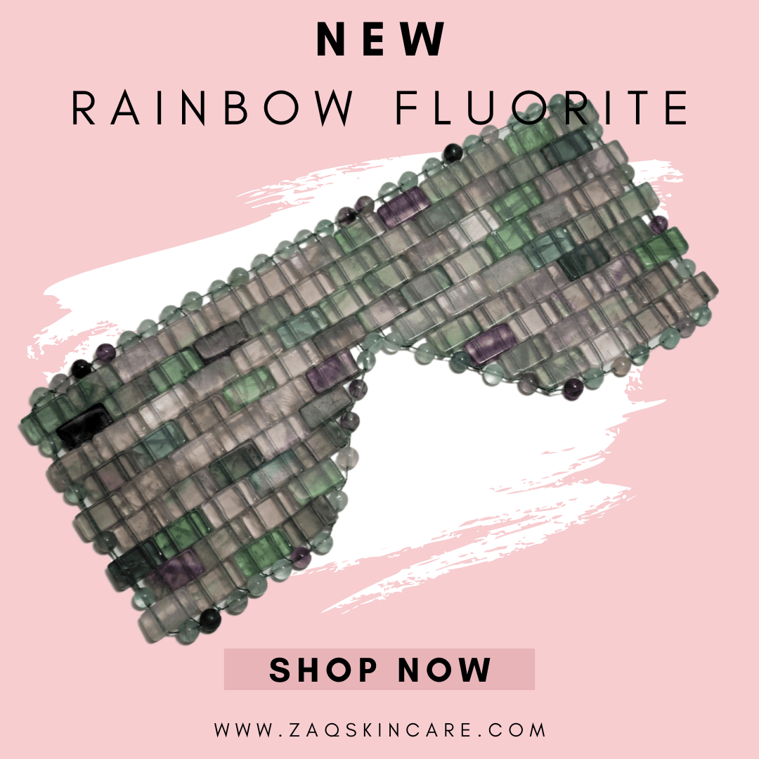 Rainbow Fluorite Eye Mask - Handmade - ZAQ